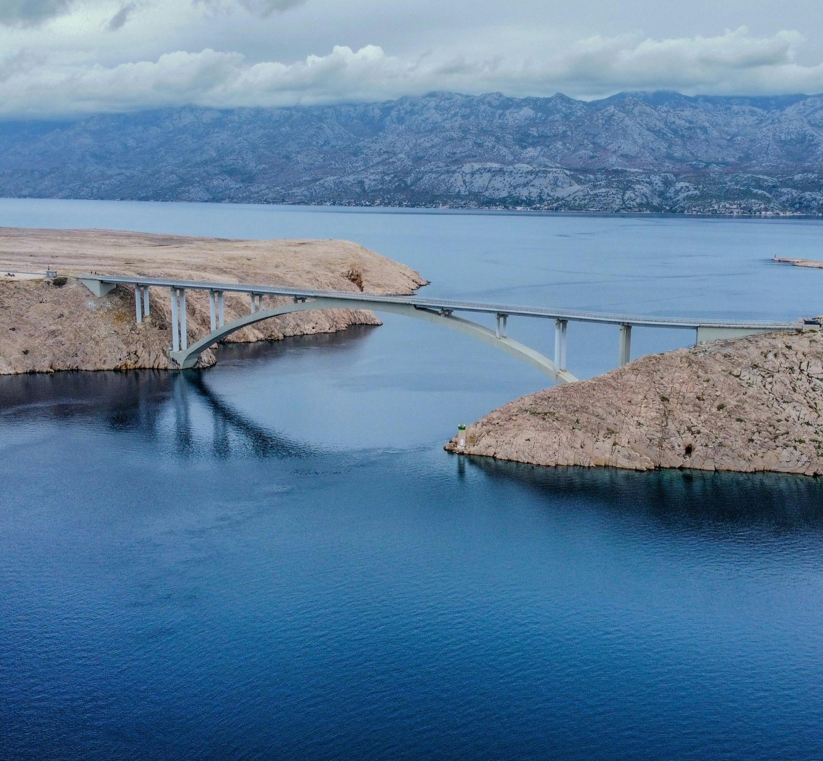 Scenic Pag bridge route from Zadar
