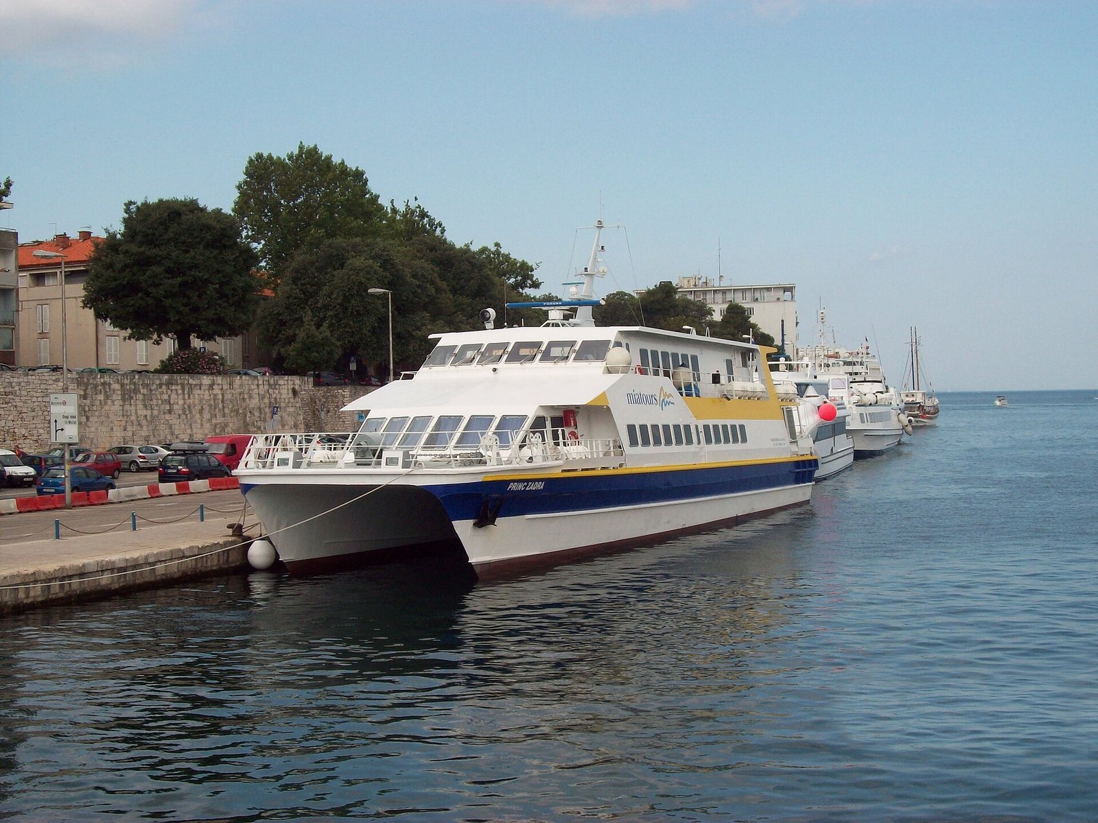 Passenger catamaran at Zadar